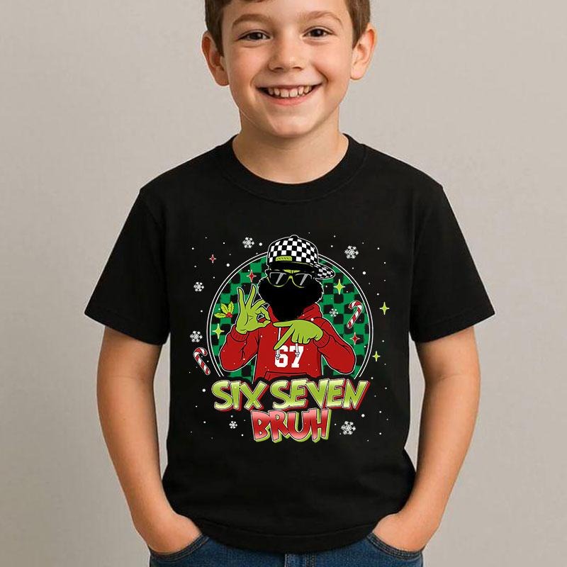 [ Youth] Christmas 67 Shirt, Six Seven X-mas Shirt, Santa 6 7 Sweatshirt, Trending Graphic Shirts, Christmas Gift style...