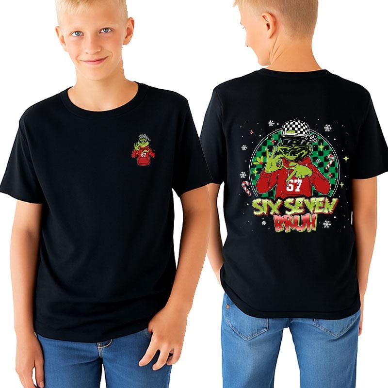 [ Youth] Christmas 67 Shirt, Six Seven X-mas Shirt, Santa 6 7 Sweatshirt, Trending Graphic Shirts, Christmas Gift style...