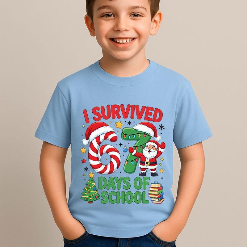 [ Youth] Christmas 67 Shirt, Six Seven X-mas Shirt, Santa 6 7 Sweatshirt, Trending Graphic Shirts, Christmas Gift style...