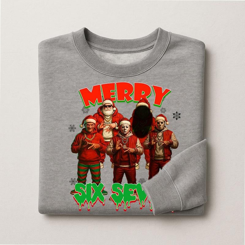 [Youth] Merry Christmas 67 Shirt, Merry Six Seven Shirt, 6 7 Movie Killers Sweatshirt, Trending Christmas Shirt, Xmas...