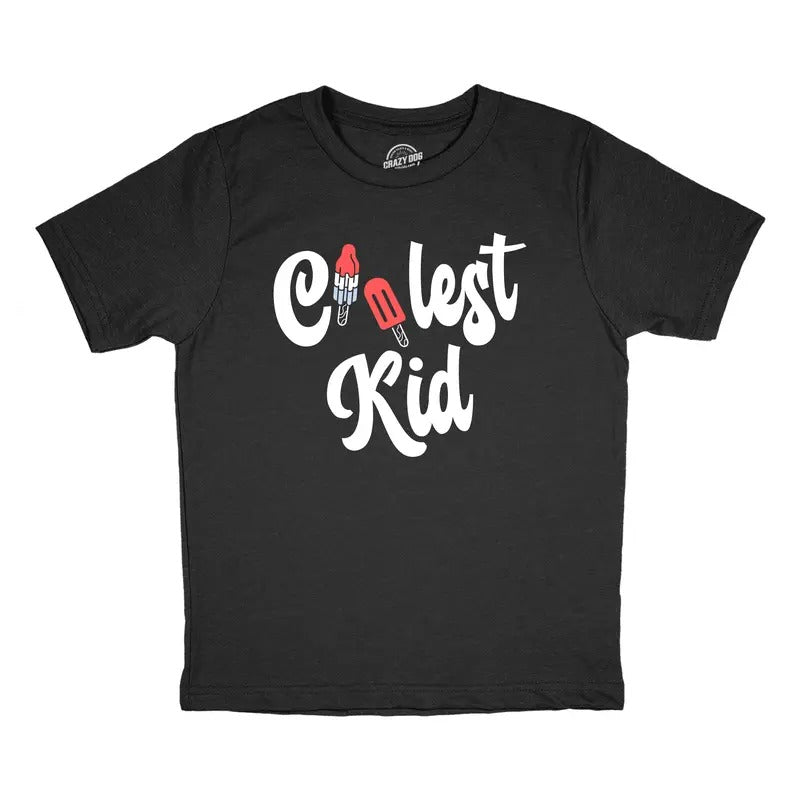 Youth Coolest Kid T Shirt Funny Cute Ice Cold Popsicle Sweet Treat Tee For Young Kids Funny T Shirts Funny Sarcastic...