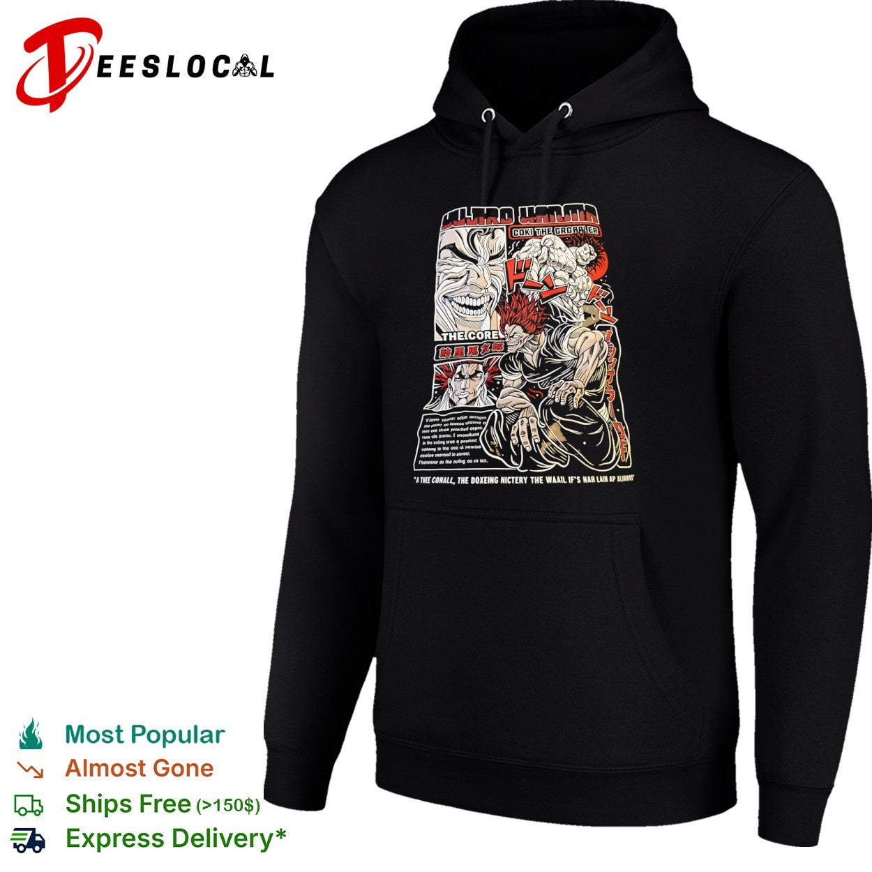 Yujiro Hanma Coki the Grgrapler The Core A Thee Conall The Doxeing shirt