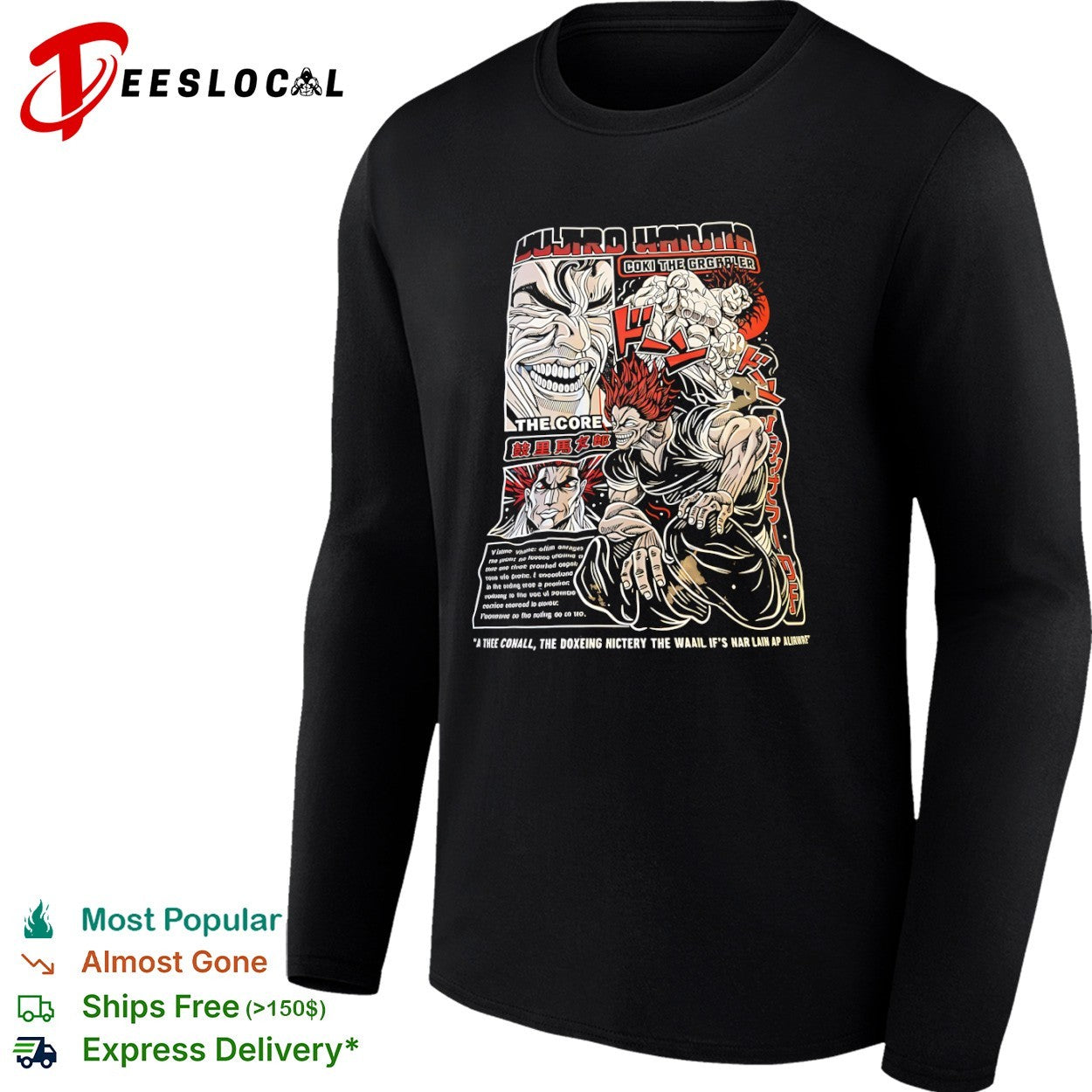 Yujiro Hanma Coki the Grgrapler The Core A Thee Conall The Doxeing shirt