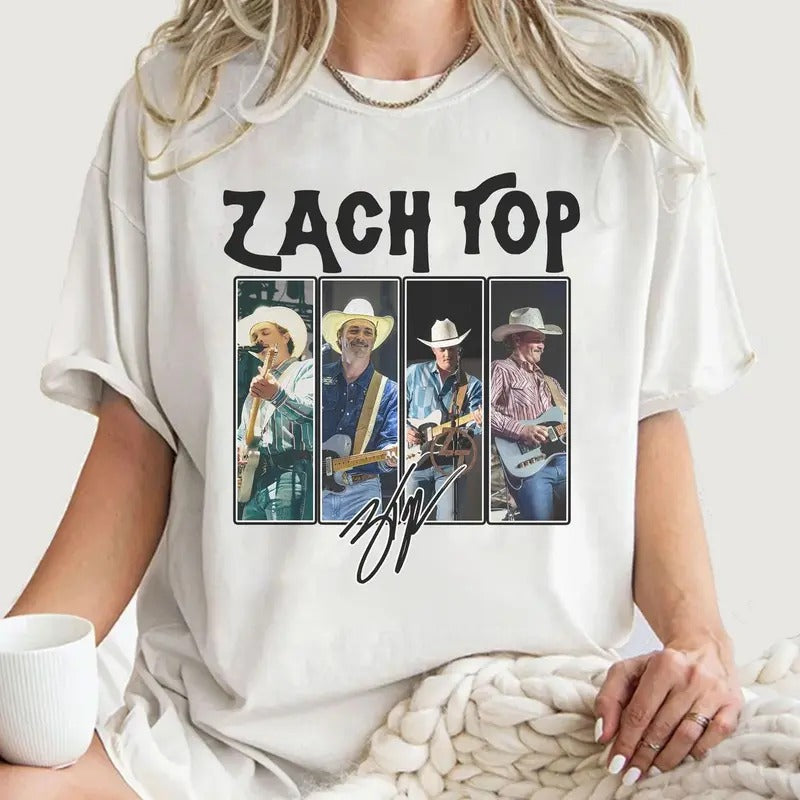 Zaach Top Country Music Festival 2025 Rap Shirt Singer Band King Country Shirt Country Music Short Sleeve T-Shirts, Hoodie, Sweatshirt