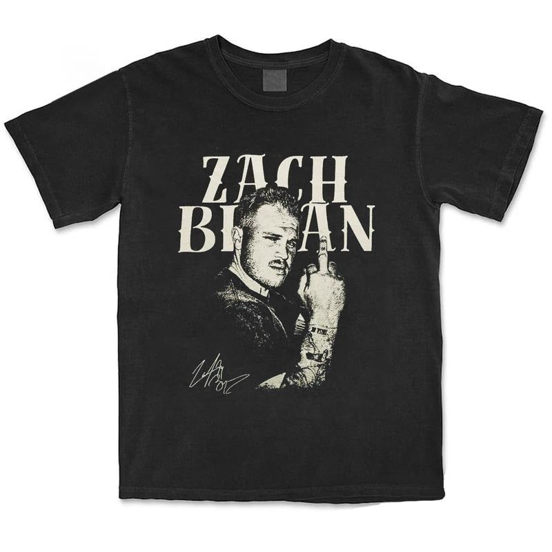 Zach Brya Shirt Vintage Y2K Funny Western Country Music Graphic Tee Shirt Merch Men Women Hoodie Sweatshirt
