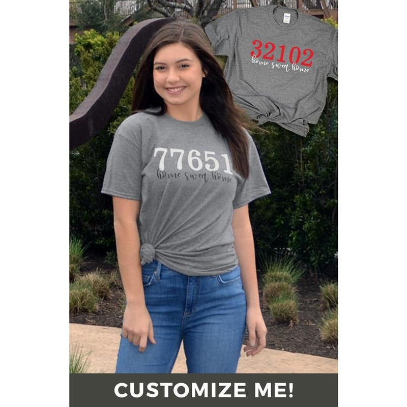 Zip Code T-Shirt Hoodie Sweatshirt | PrintMintTees.com
