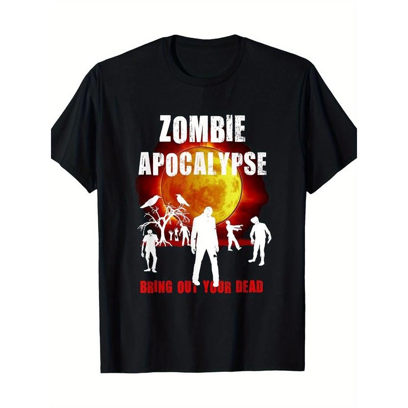 Zombie Apocalypse Halloween Horror T-shirt Made in USA Hoodie Sweatshirt | PrintMintTees.com