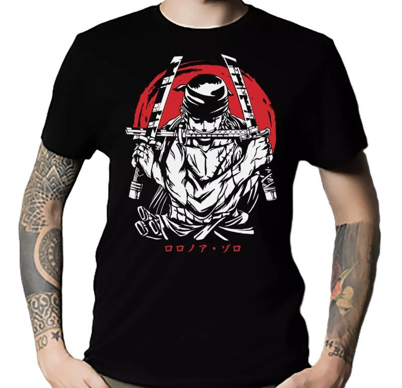 Zoro Manga Anime Essential T-Shirt - Unisex Tshirt . ALL SIZESstyle{n002}2 Hoodie Sweatshirt | PrintMintTees.com