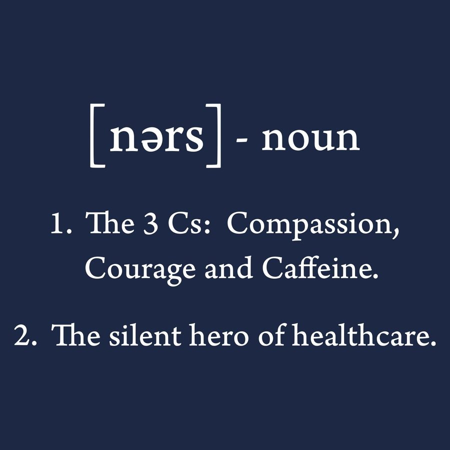 Nurse Defined Long Sleeve - Navy
