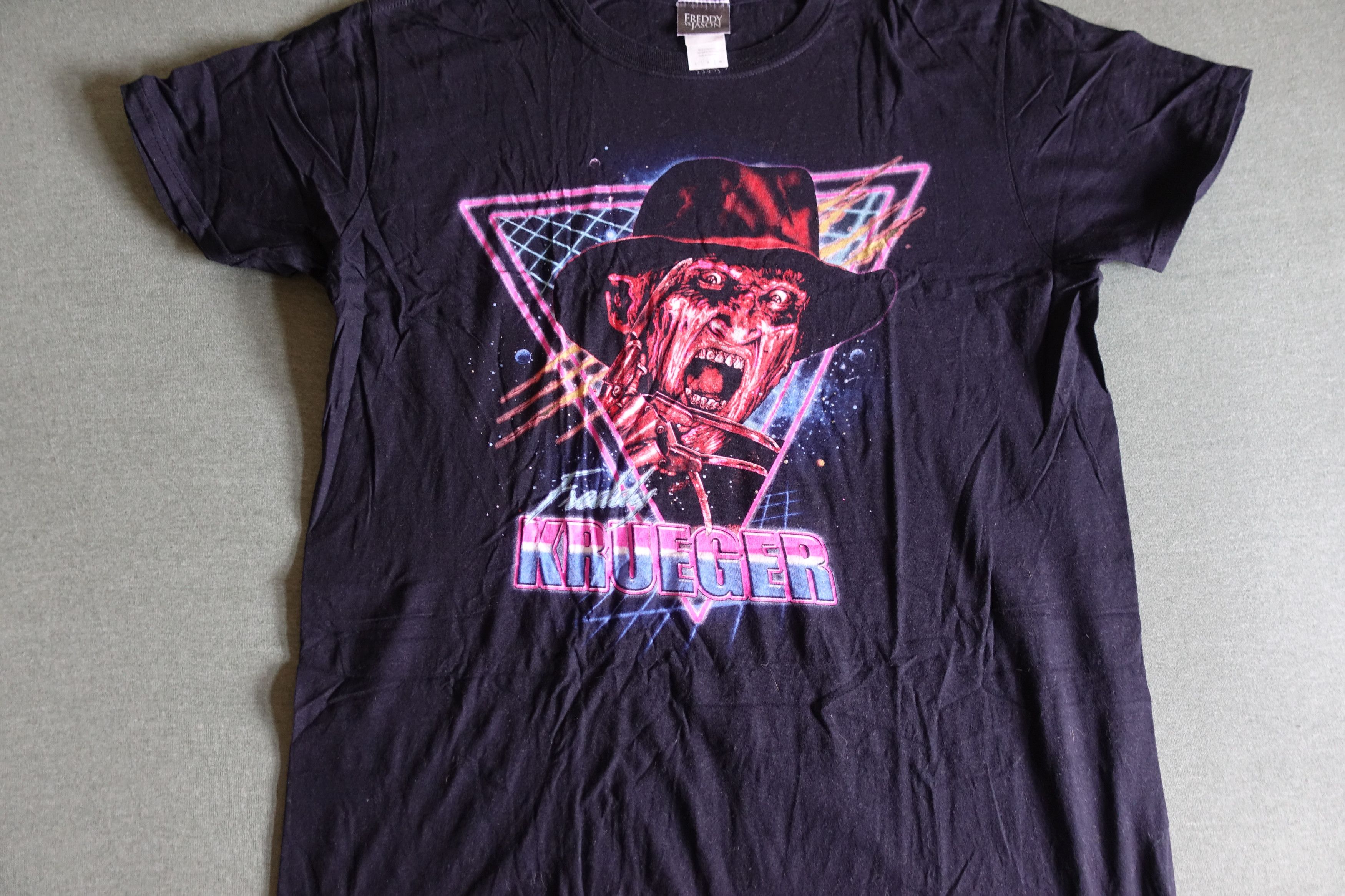 Band Tees Freddy Krueger 80s Neon Retro Style T Shirt Nightmare Hoodie Sweatshirt | PrintMintTees.com