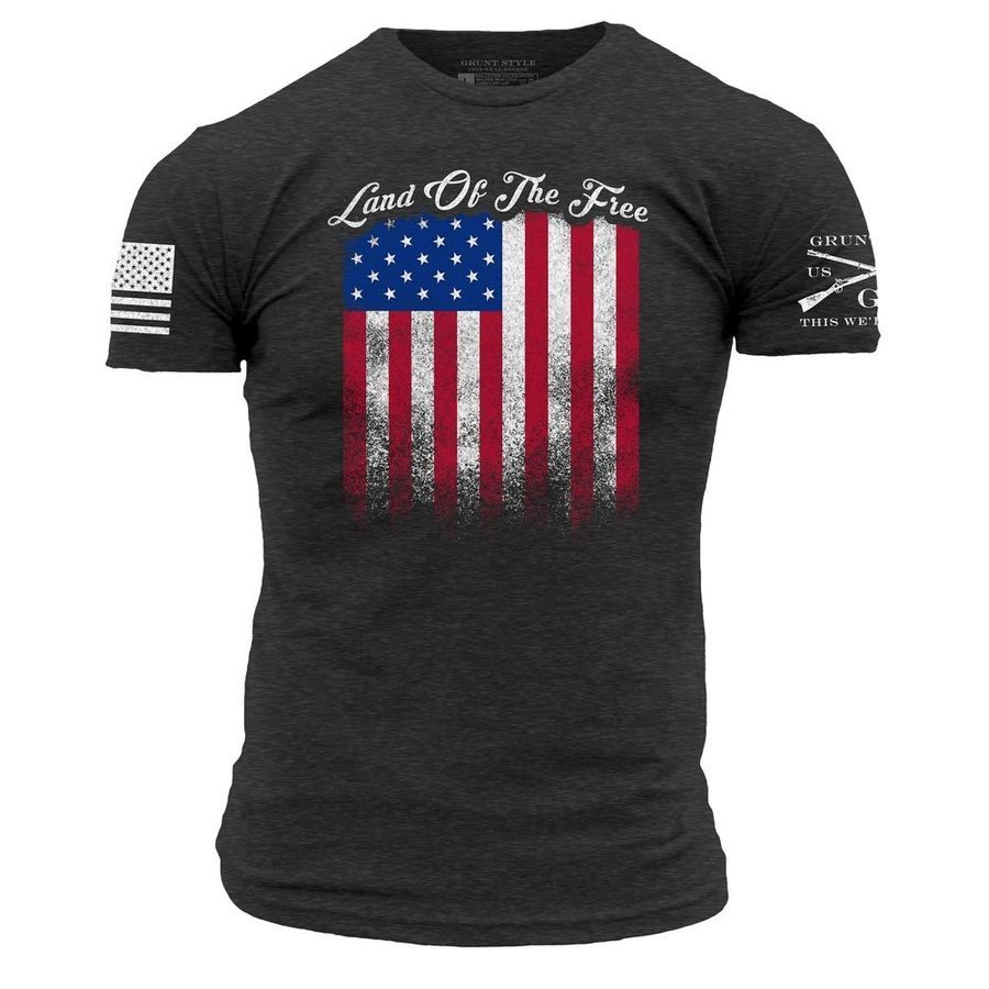 CFP Men's Land Of The Free Tee - Charcoal