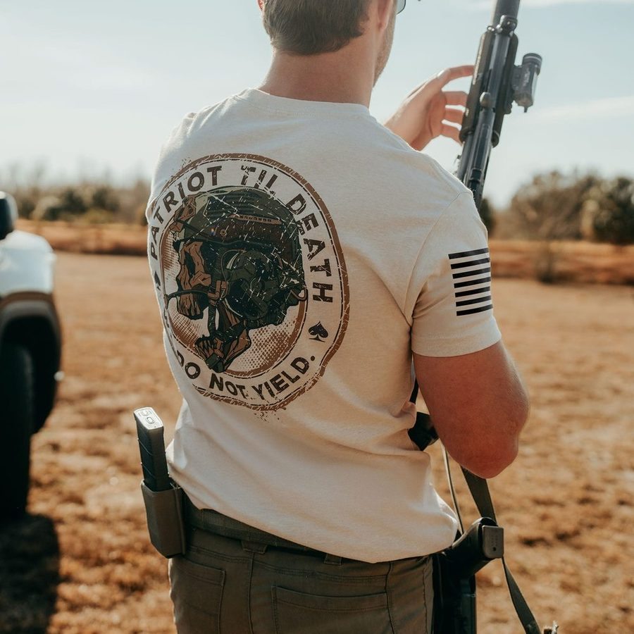 Patriot Seal T-Shirt - Sand