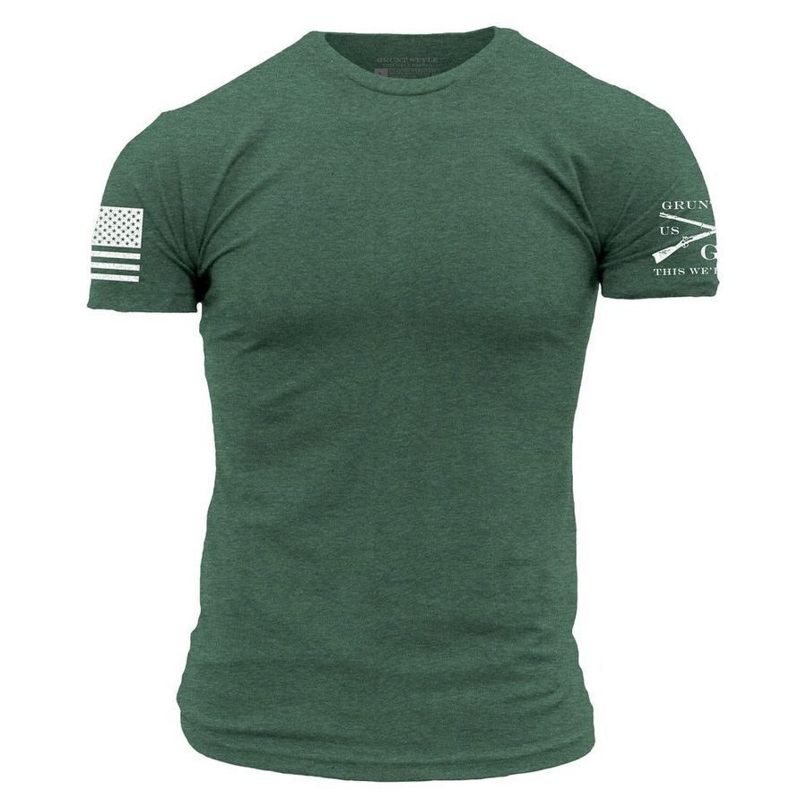 Basic T-Shirt - Heather Forest Green