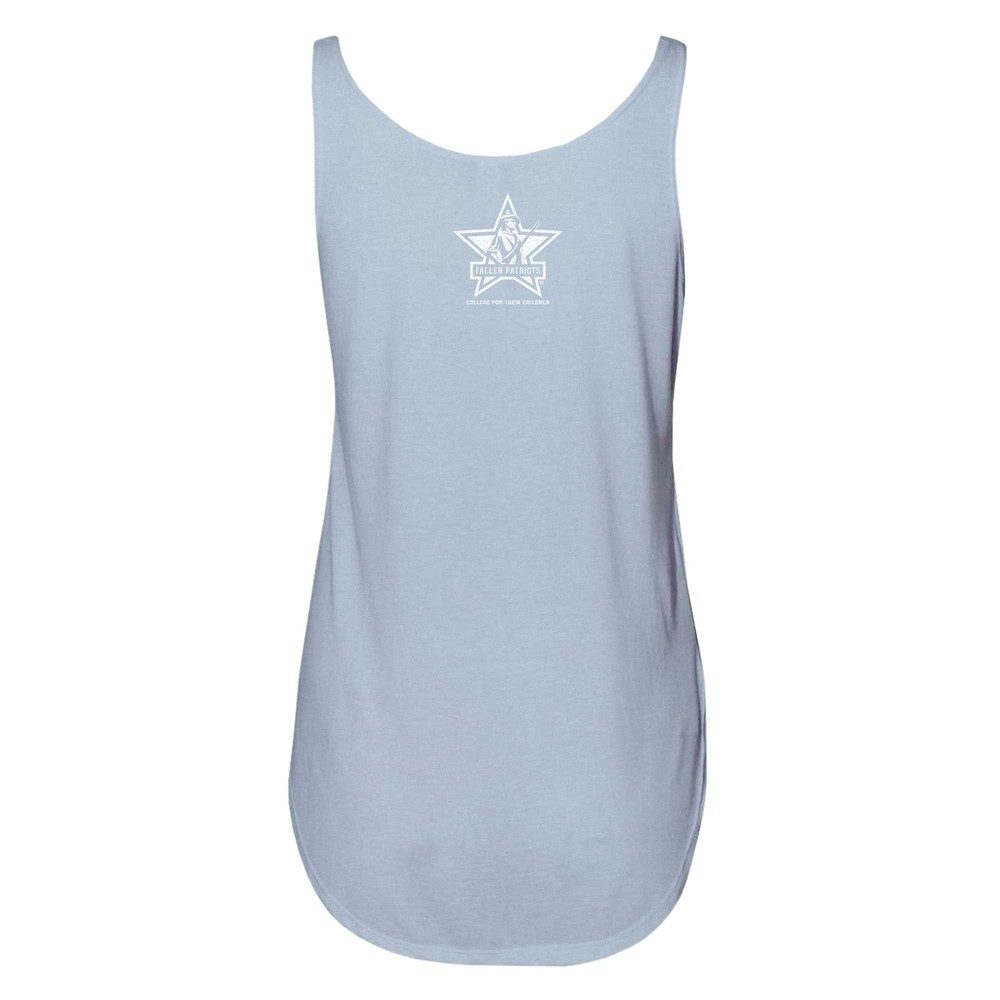 CFP Women's Worn Flag Flowy Tank - Stonewash Denim