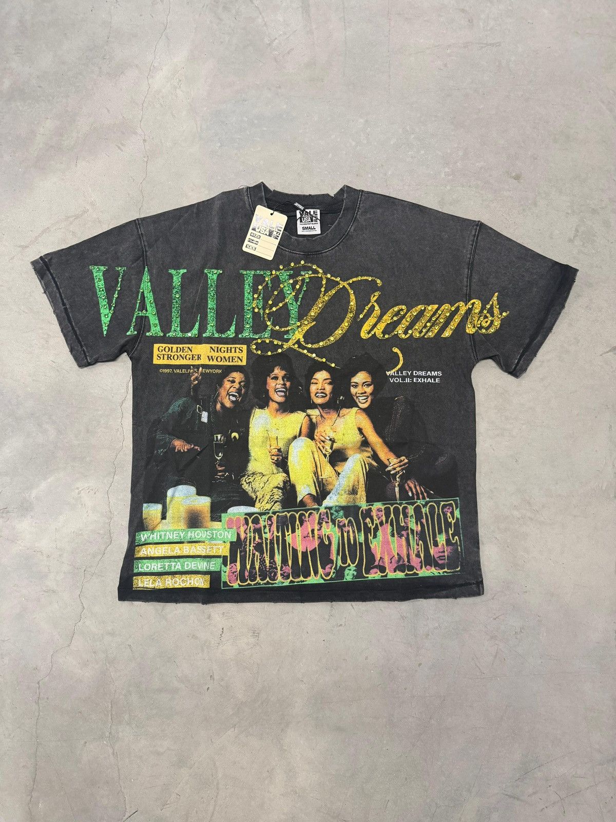 Vale Forever Valley Dreams Black Xhale Bling Tee Small Hoodie Sweatshirt | PrintMintTees.com