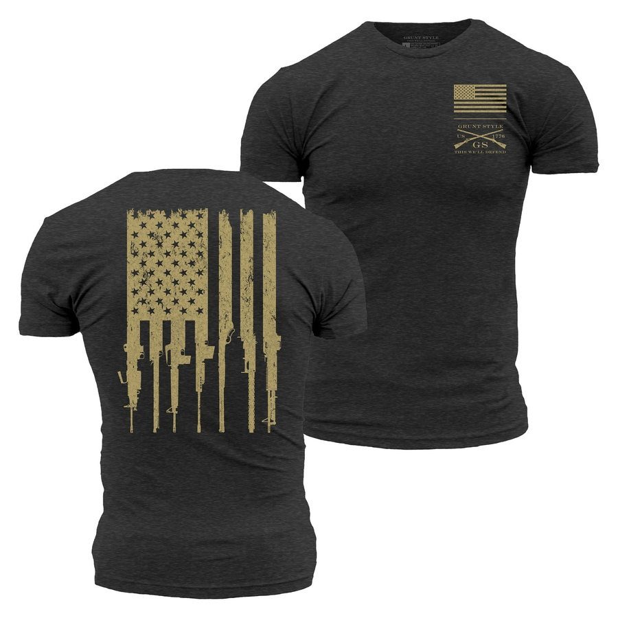 Rifle Flag 2.0 T-Shirt - Charcoal