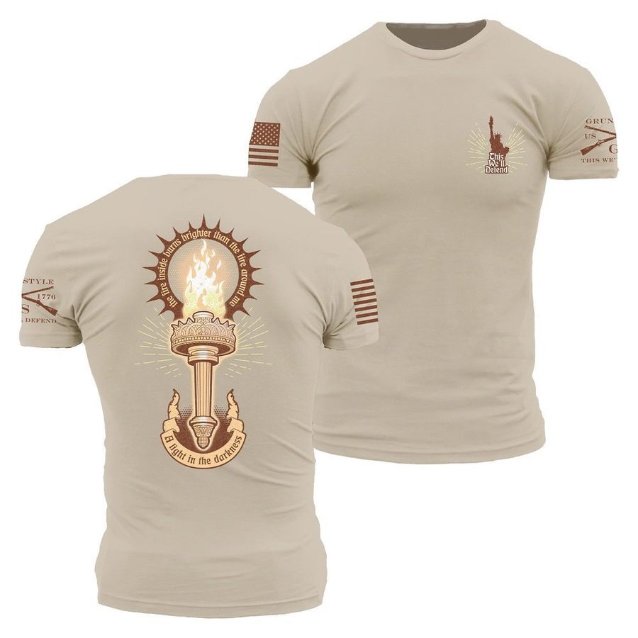 Light In The Darkness T-Shirt - Sand