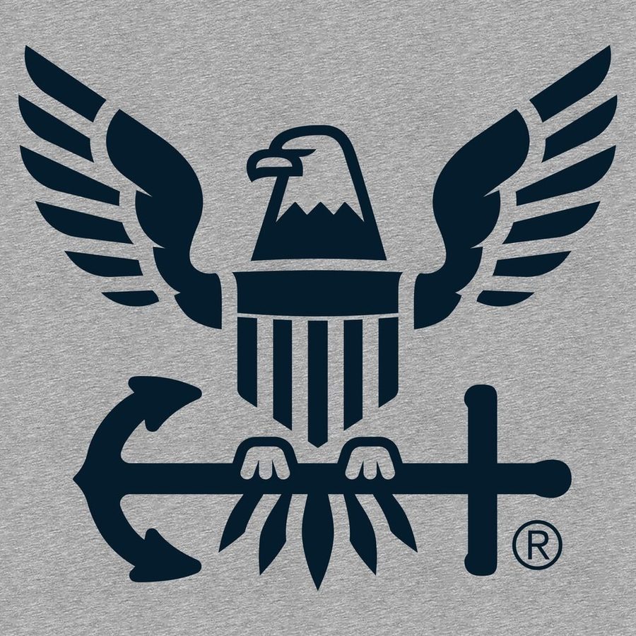 USN - Forged By The Sea - Athletic Heather
