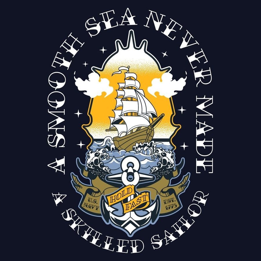 USN - Skilled Sailor T-Shirt - Navy
