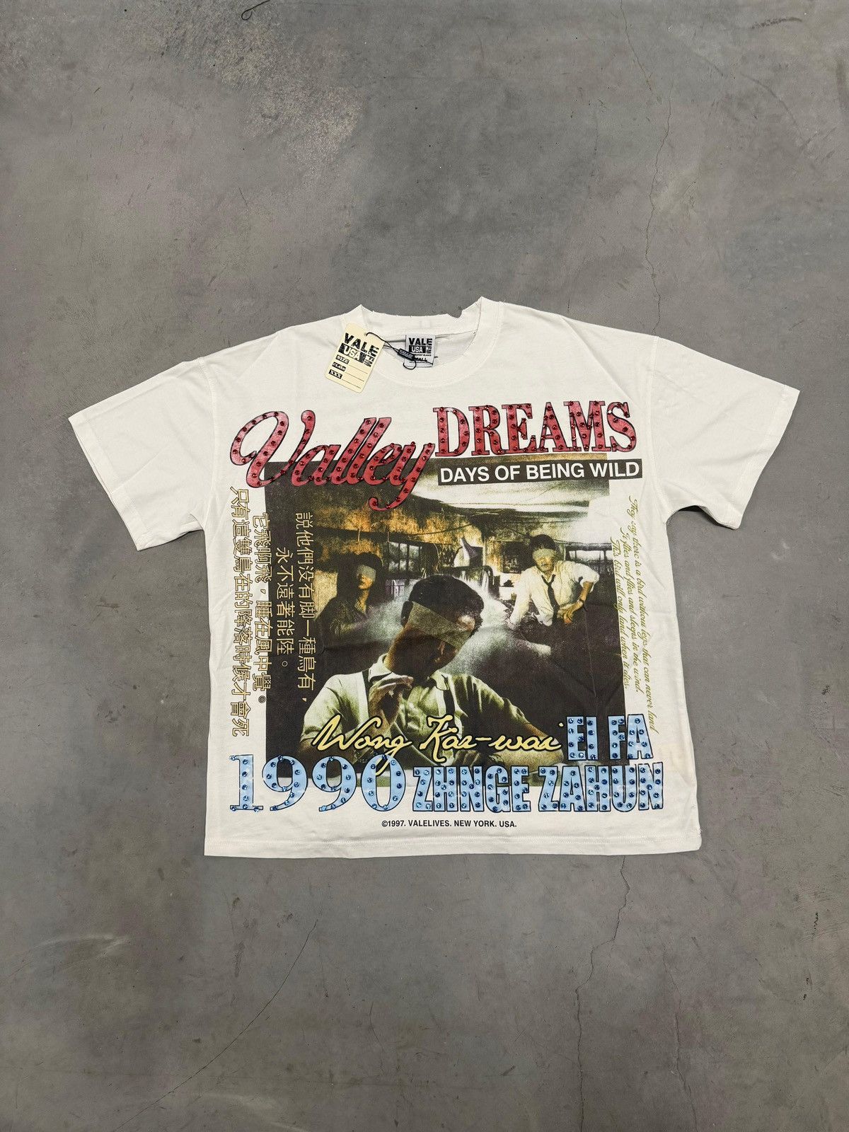 Vale Forever Valley Dreams White Money Bling Tee Large Hoodie Sweatshirt | PrintMintTees.com