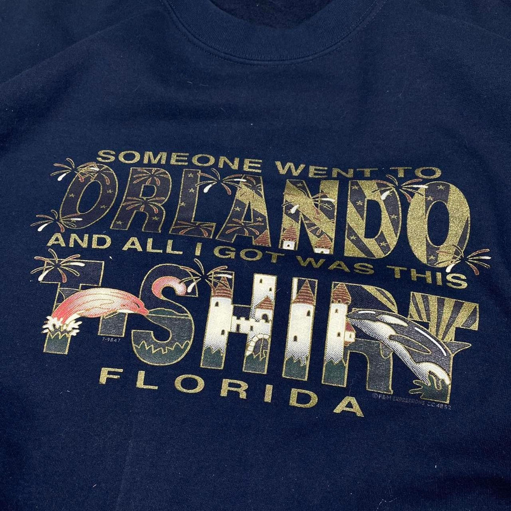 Vintage 90s Orlando Florida Graphic Sweatshirt Shirt Hoodie | PrintMintTees.com