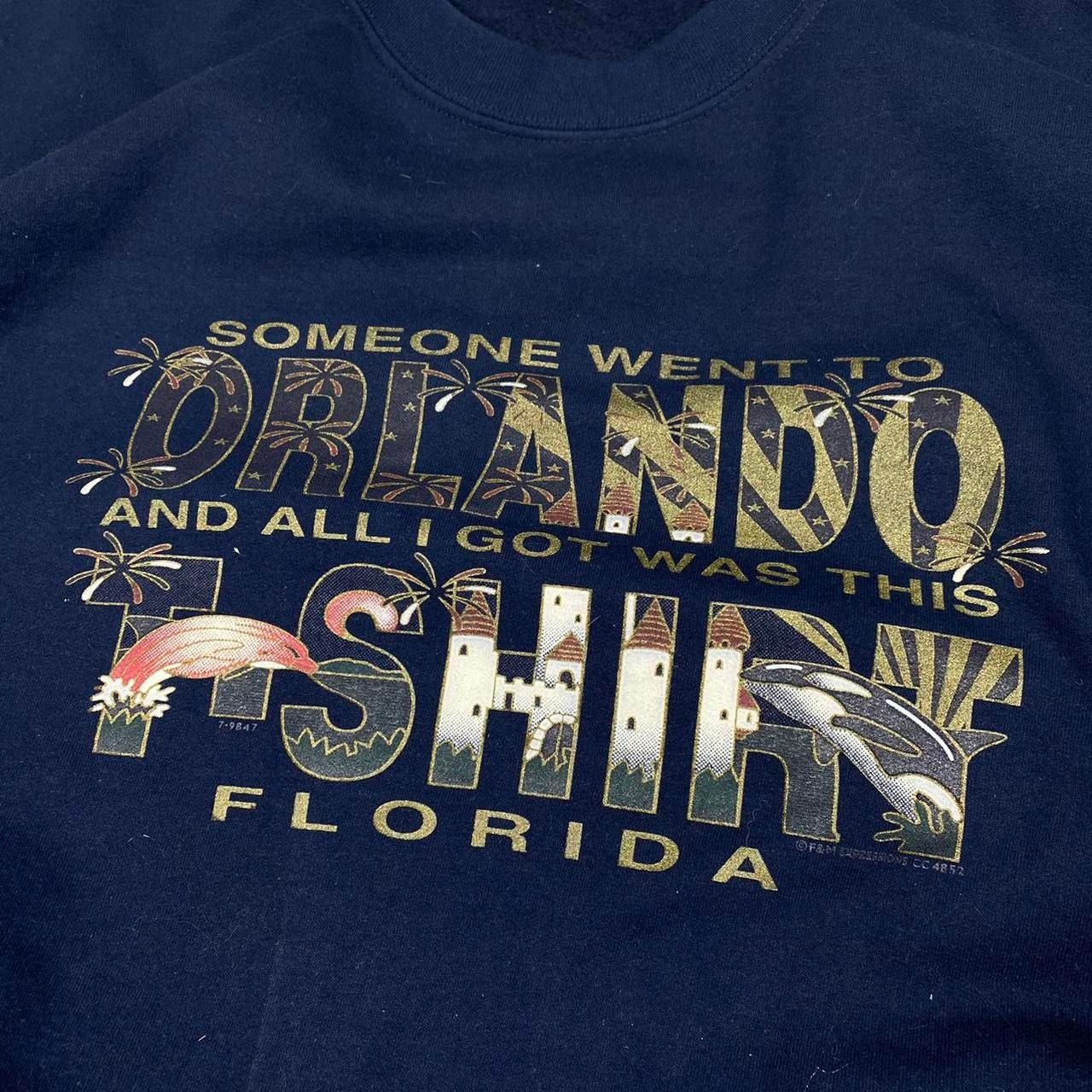 Vintage 90s Orlando Florida Graphic Sweatshirt Shirt Hoodie | PrintMintTees.com