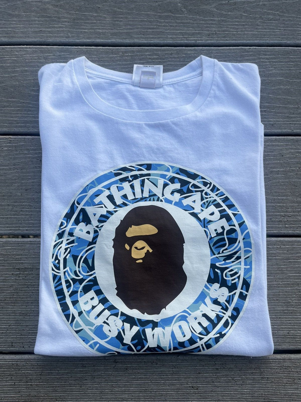 Bape Busy Works Tee Hoodie Sweatshirt | PrintMintTees.com