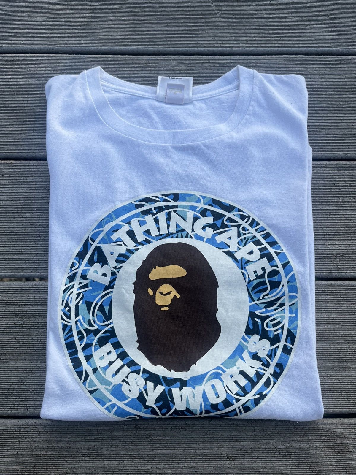Bape Busy Works Tee Hoodie Sweatshirt | PrintMintTees.com
