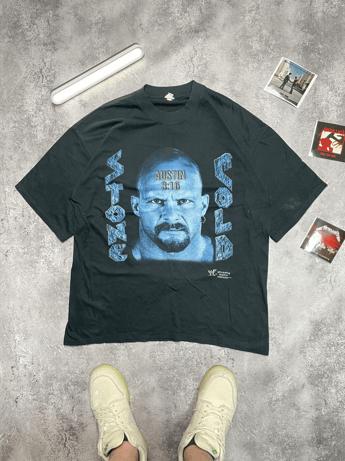 Vtg 98 Wwf Stone Cold 3 16 Bad To Bronz Y2k Archive Tee Hoodie Sweatshirt | PrintMintTees.com