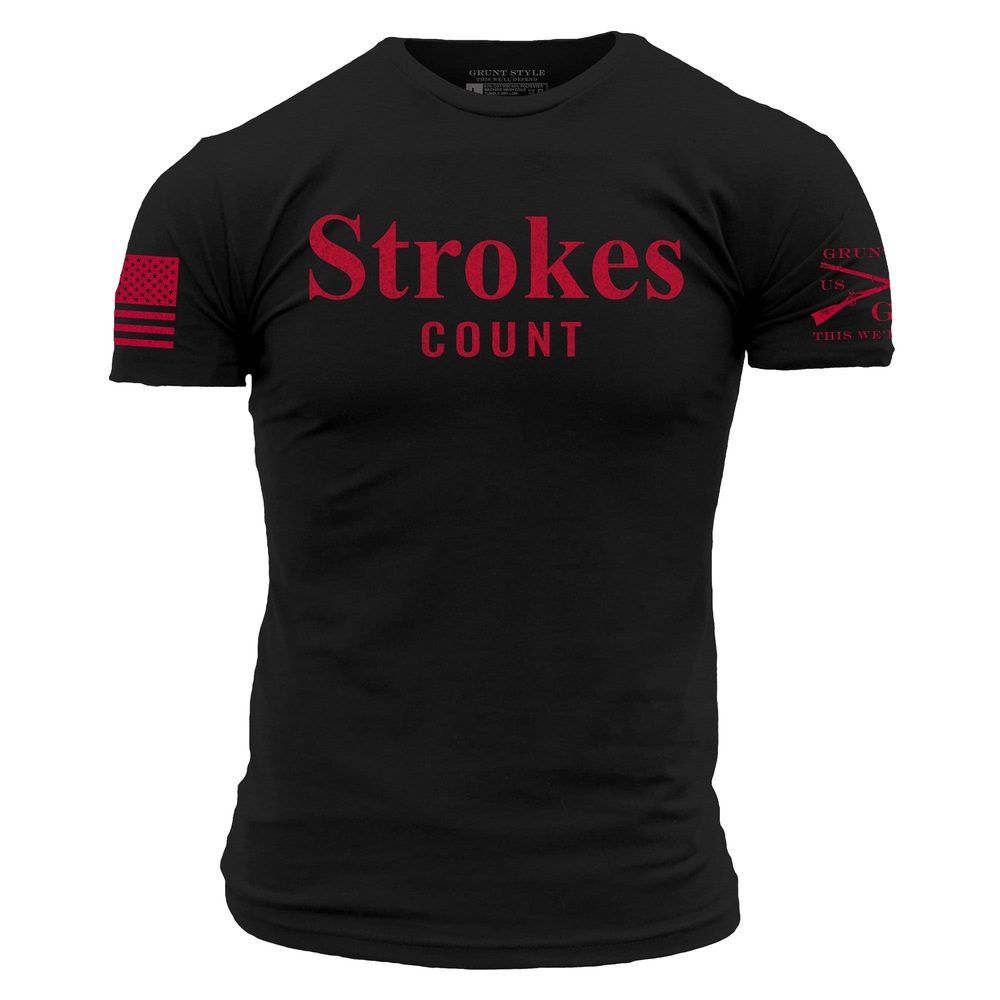 Strokes Count T-Shirt - Black
