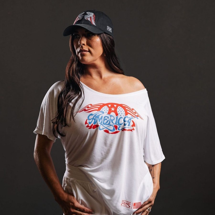 Women's AeroAmerica Slouchy Fit T-Shirt - White