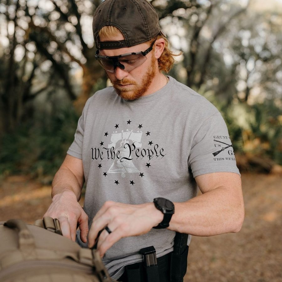 We The People T-Shirt - Dark Heather Gray