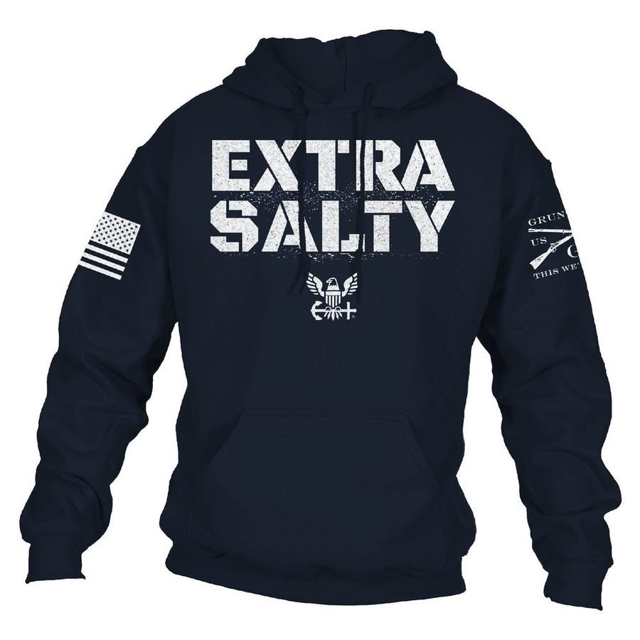 USN - Extra Salty Hoodie - Navy