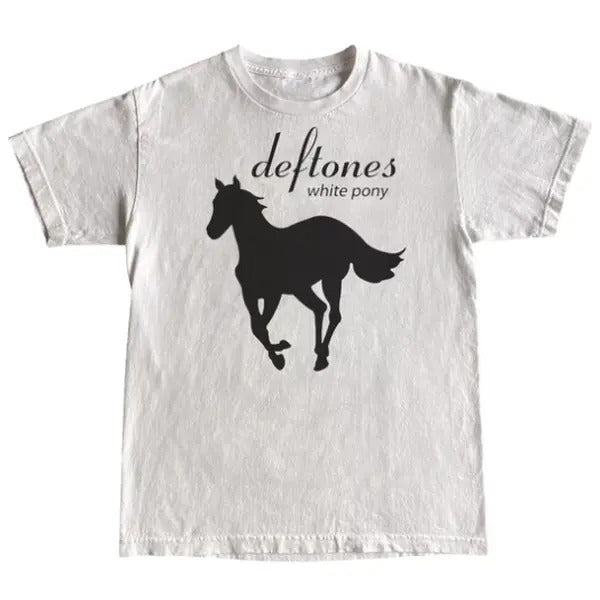 deftones white pony t shirt, Unisex T-shirt, Y2k Shirt, Gift For Men Women Hoodie Sweatshirt | PrintMintTees.com