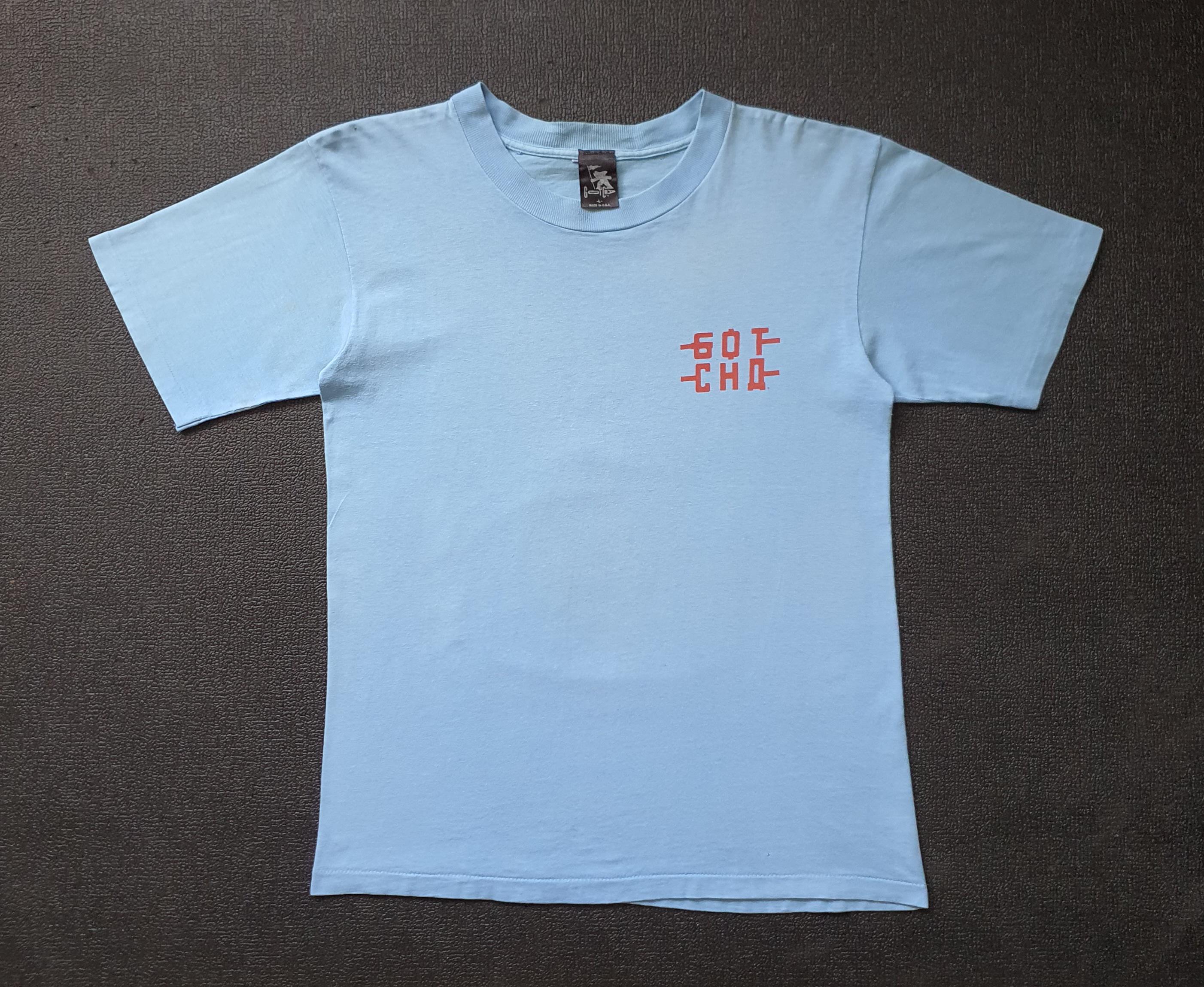 Vintage 1988 Gotcha Handplant 1980s Size Medium 80s Michael Roman Don Rock Skateboarding Skate Punk Surf Beach Zorlac 90s Tee (2)
