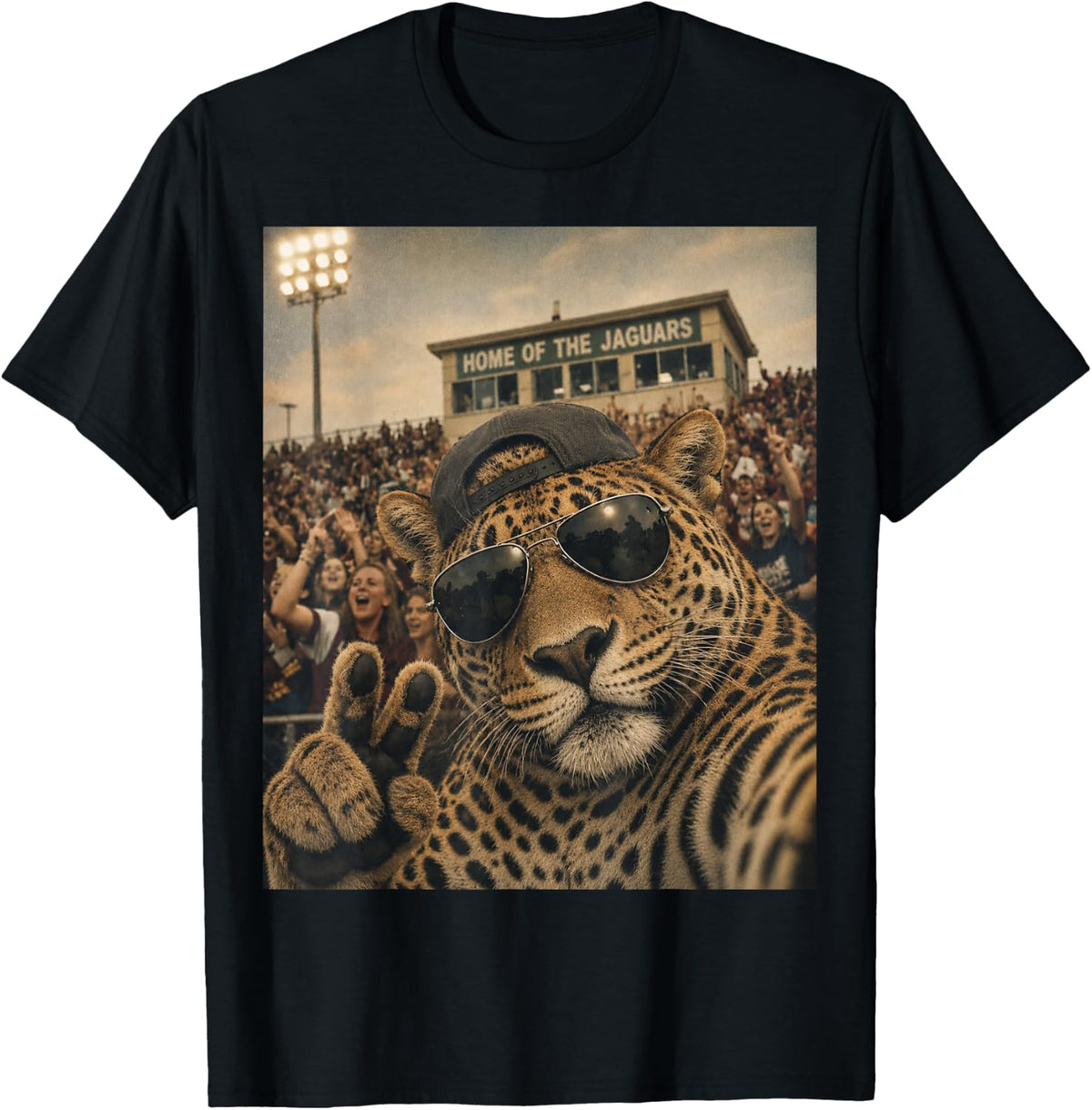 Jaguar Student Selfie Vintage Game Day Mascot Unisex T-shirt, Sweatshirt, Hoodie (1)