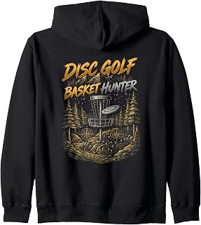 Disc Golf Course Player Basket Hunter Enthusiast Zip Unisex T-shirt, Sweatshirt, Hoodie (1)