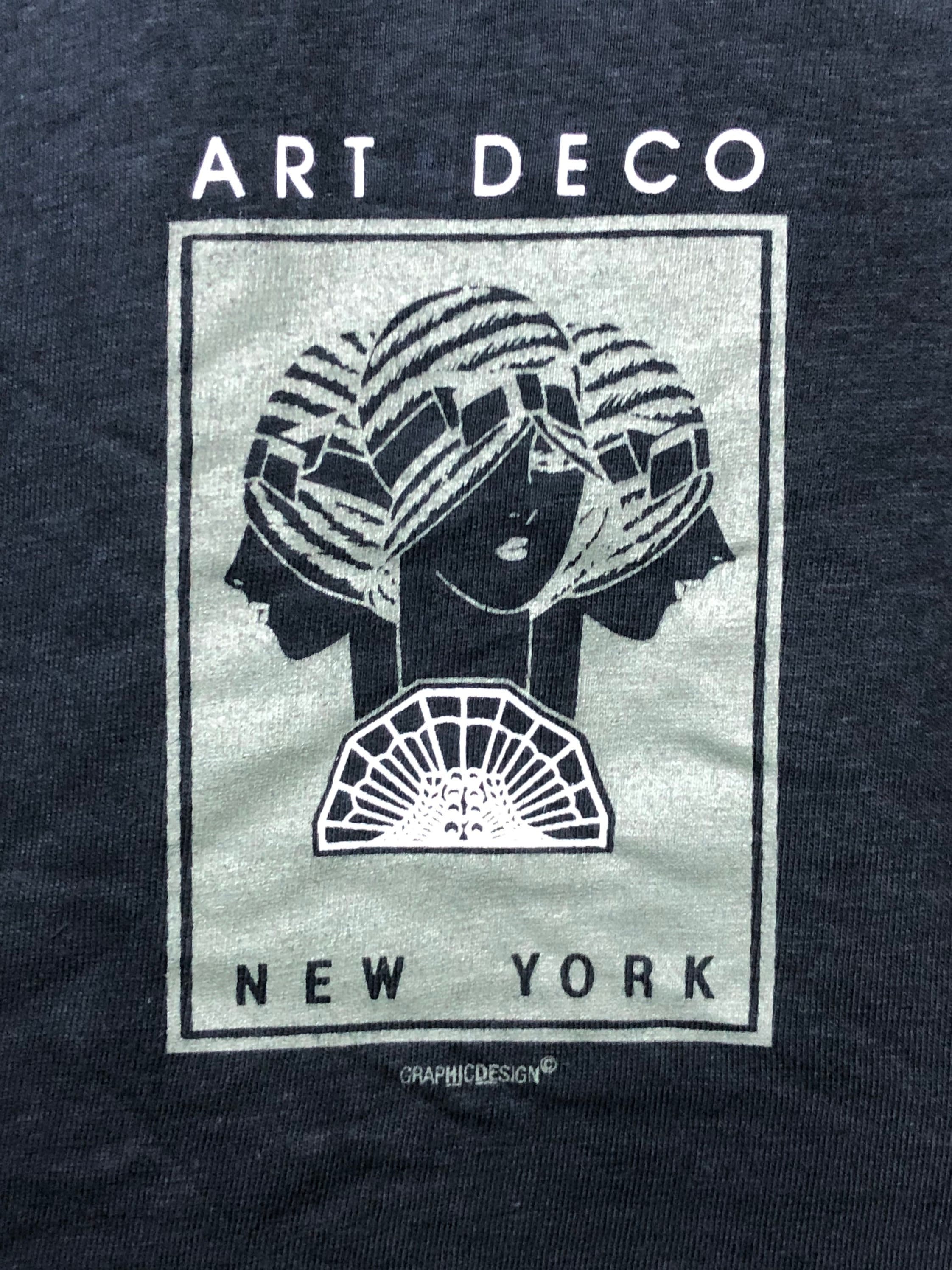 Vintage 90s Art Deco York Medium Size Unisex T-shirt, Sweatshirt, Hoodie (3)