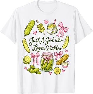 Girl Loves Pickles Coquette Bow Pickle Lover Unisex T-shirt, Sweatshirt, Hoodie (1)