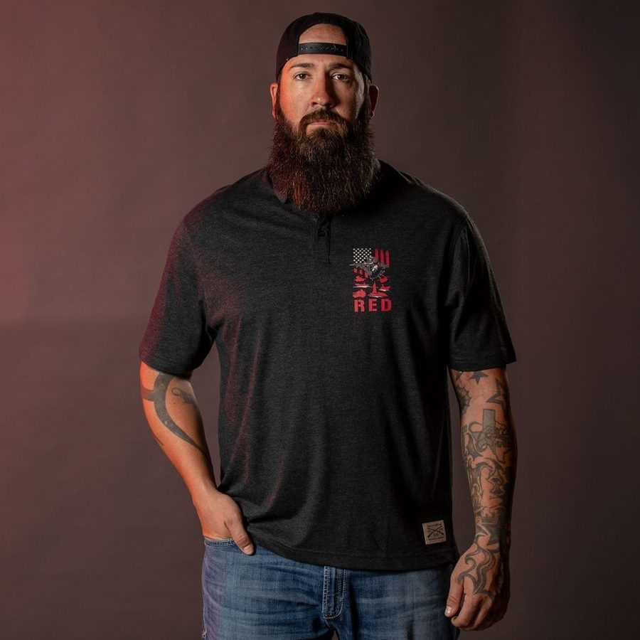 RED Friday Cruiser Polo - Heather Black