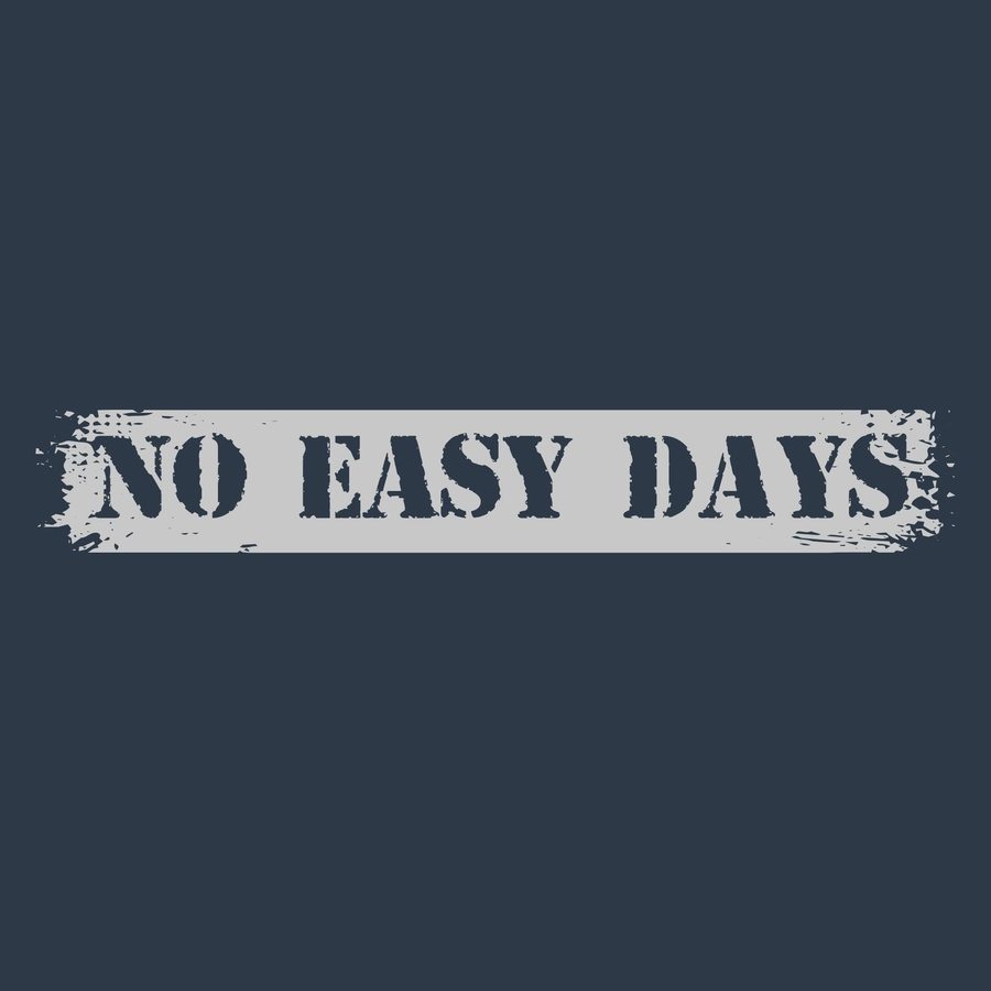 No Easy Days EMS T-Shirt - Midnight Navy