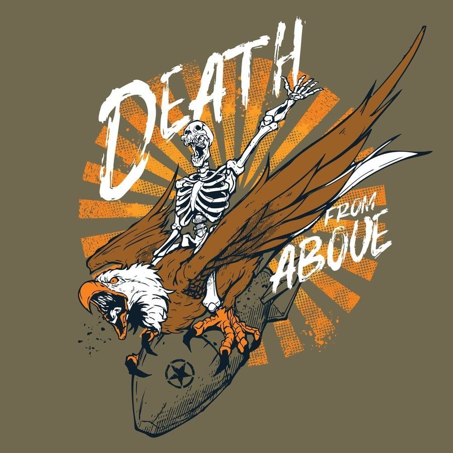 Women's Death From Above Slim Fit T-Shirt - Military Green