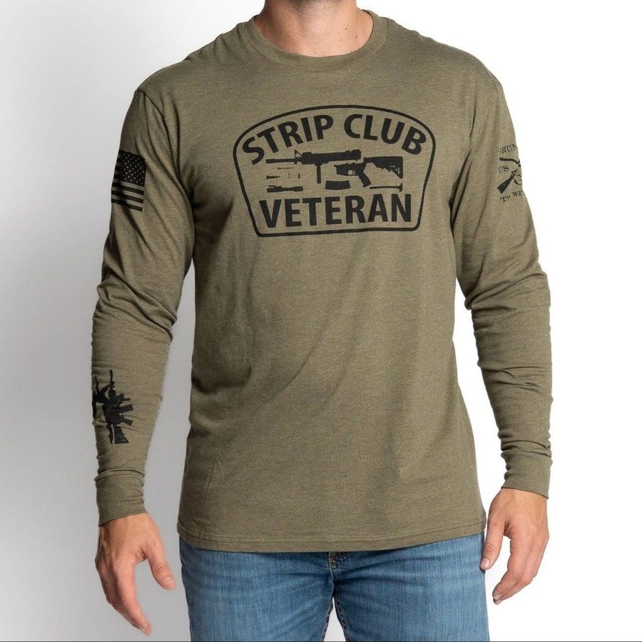 Strip Club Veteran Long Sleeve - Military Green