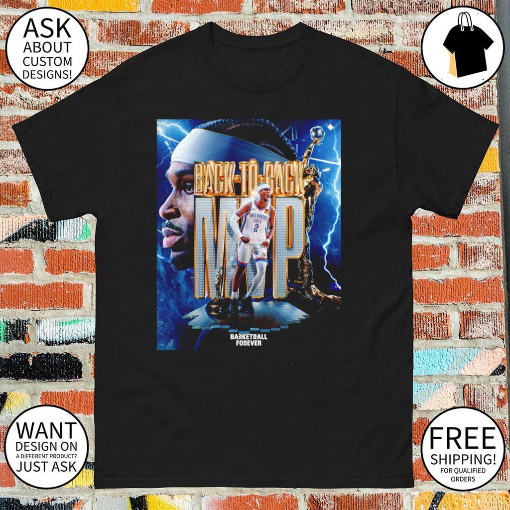 Shai Gilgeous-Alexander wins second NBA MVP award back-to-back MVP shirt