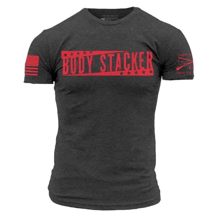 Body Stacker T-Shirt - Charcoal