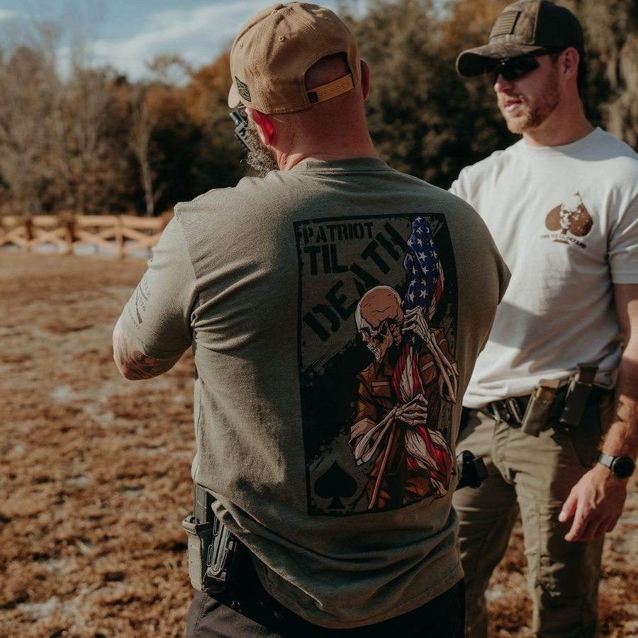 Patriot Til Death T-Shirt - Military Green