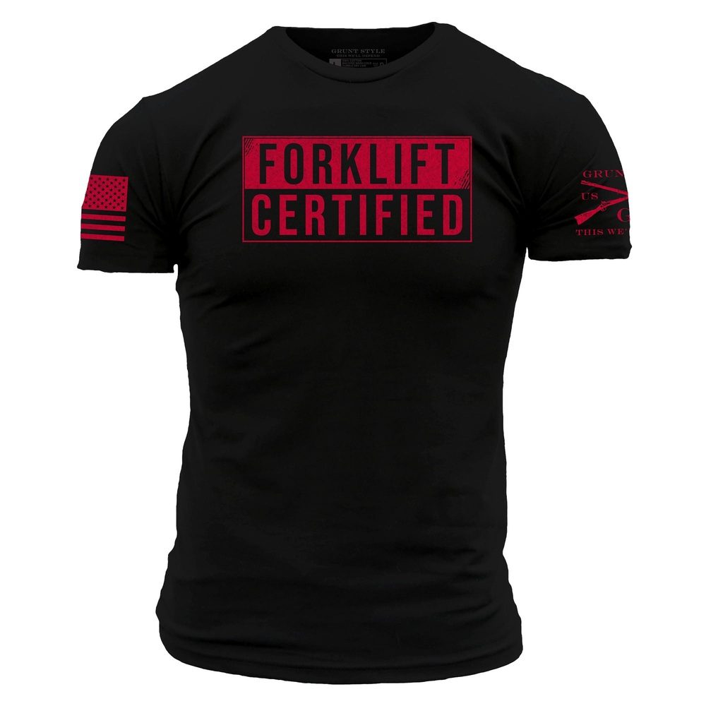 Forklift Certified T-Shirt - Black