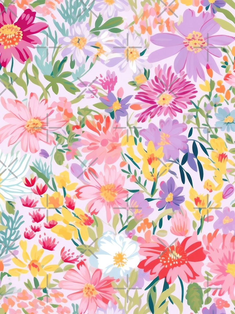 Pastel Wildflower Seamless Pattern by SezzyDesigns