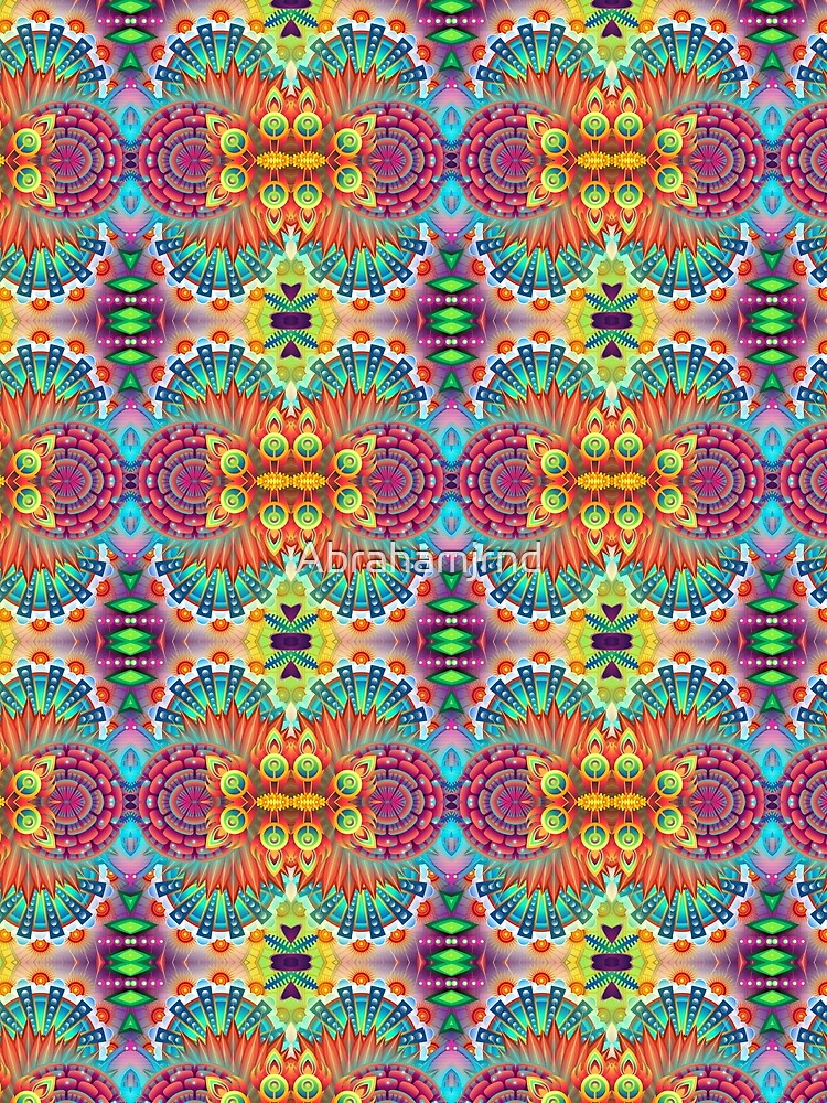 red black bright blue abstraction abstract bumper garden seamless colorful repeat pattern by Abrahamjrnd
