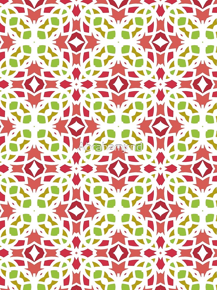 abstract shape seamless colorful repeat pattern by Abrahamjrnd